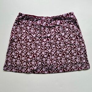 Tranquility by Colorado Clothing women’s burgundy floral skort, size M